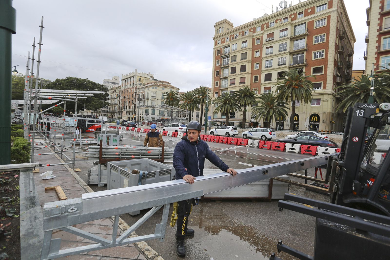 Sillas y tribunas: La Semana Santa de Málaga ya toma forma