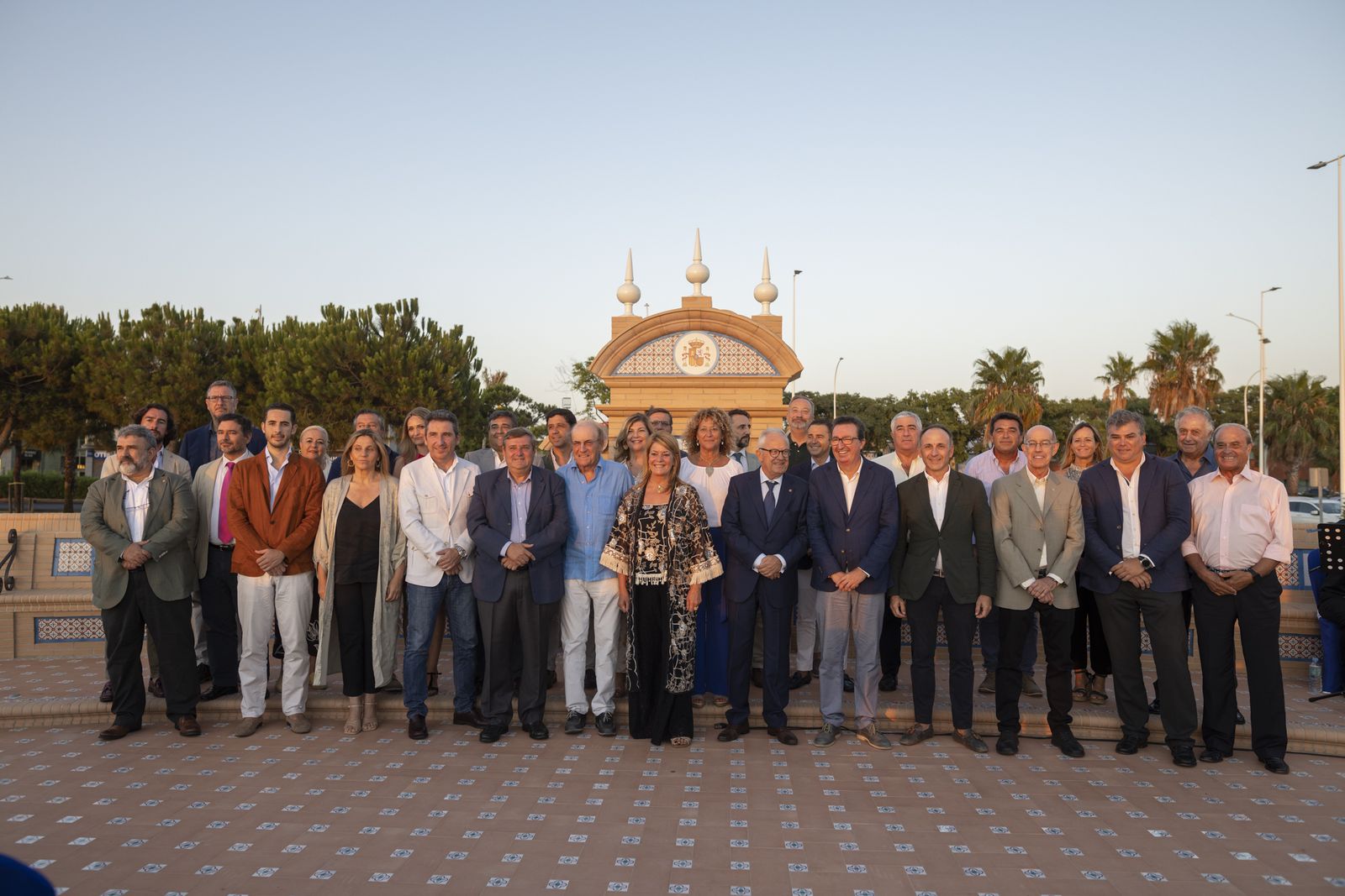 Imágenes de la inauguración De la Fuente de las Naciones en el Paseo de la Ría