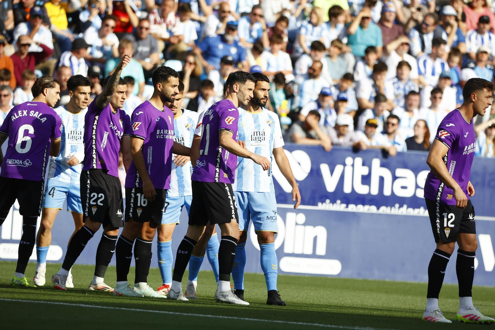 Einar, en un momento del Málaga CF-Córdoba