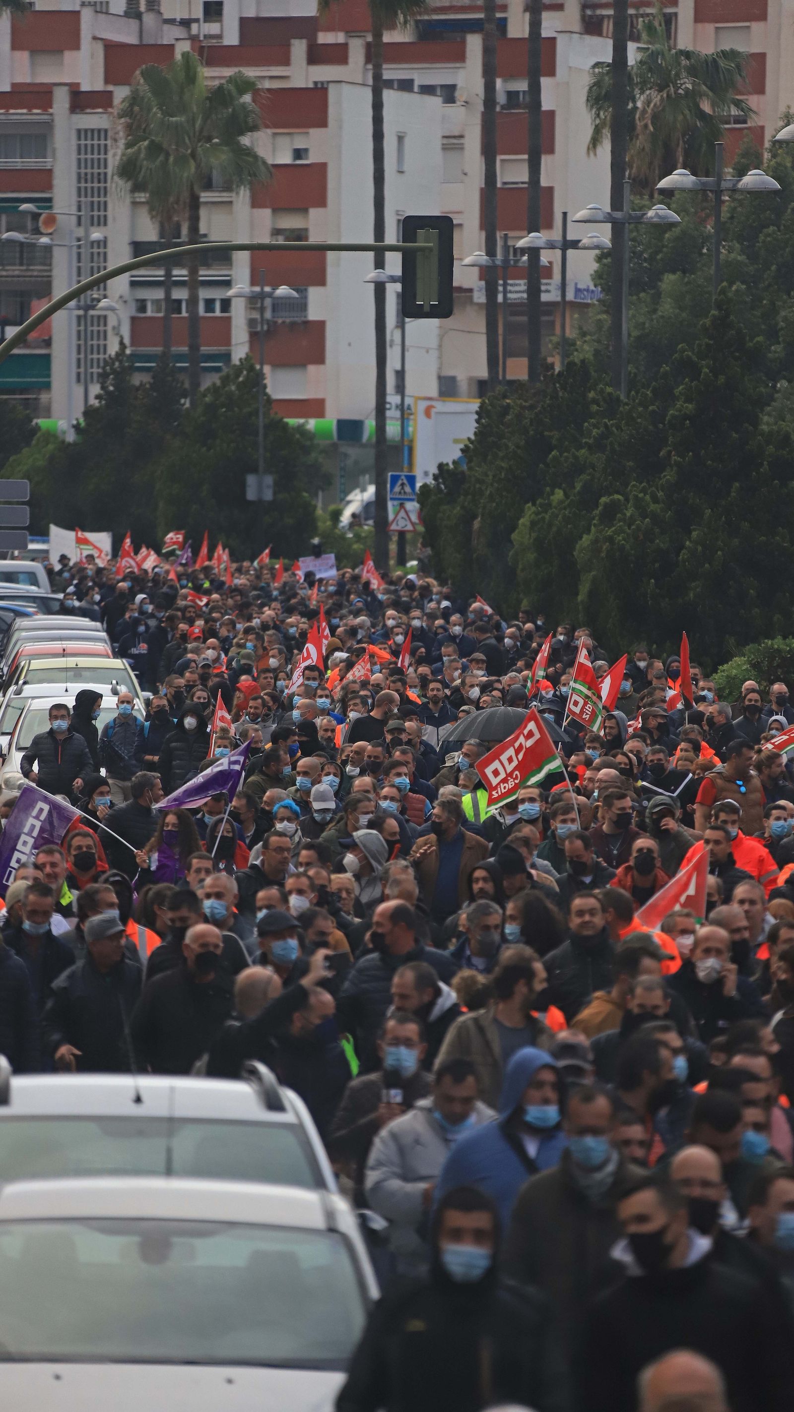 Fotos de la manifestación del metal en Algeciras