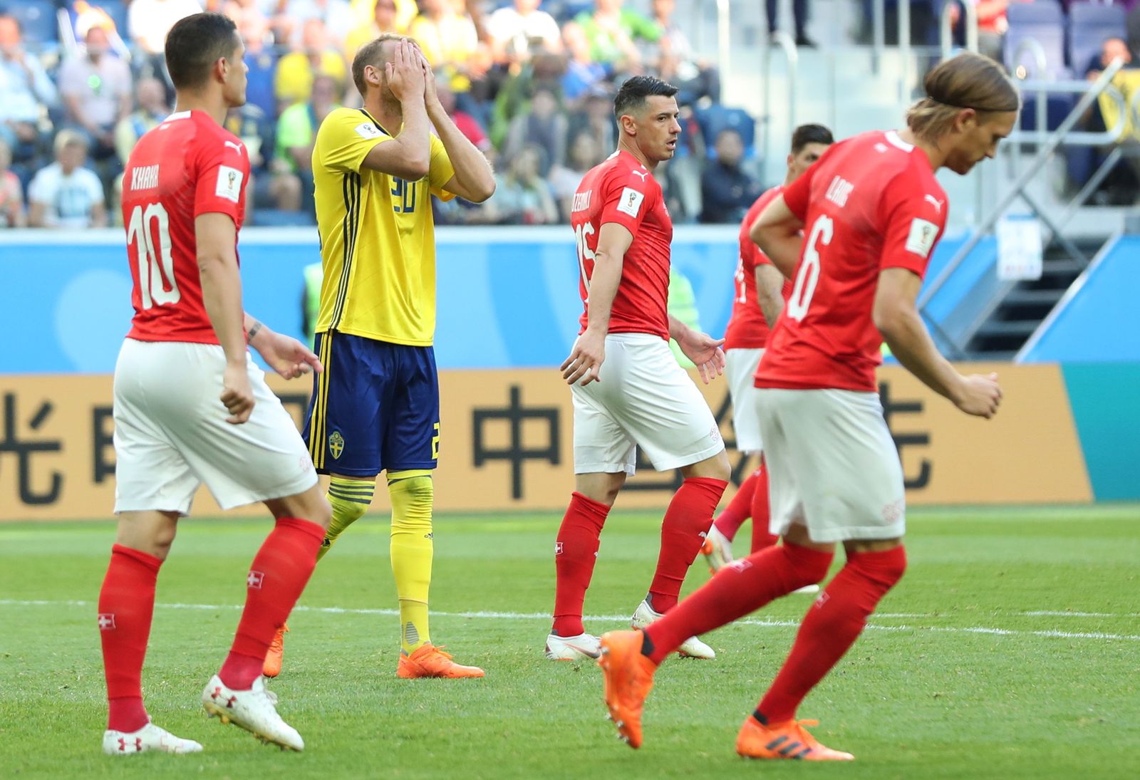 Las imágenes del Suecia-Suiza