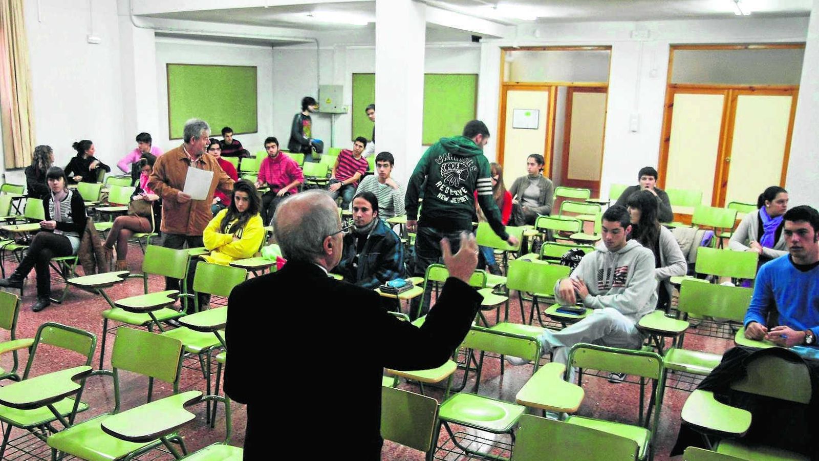 Alumnos de Bachillerato en un instituto.