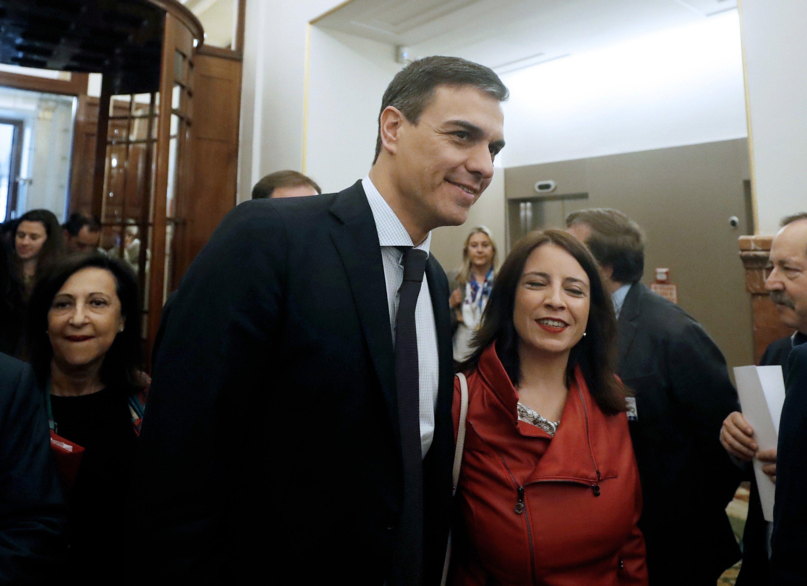 Pedro Sánchez entra en el Congreso.