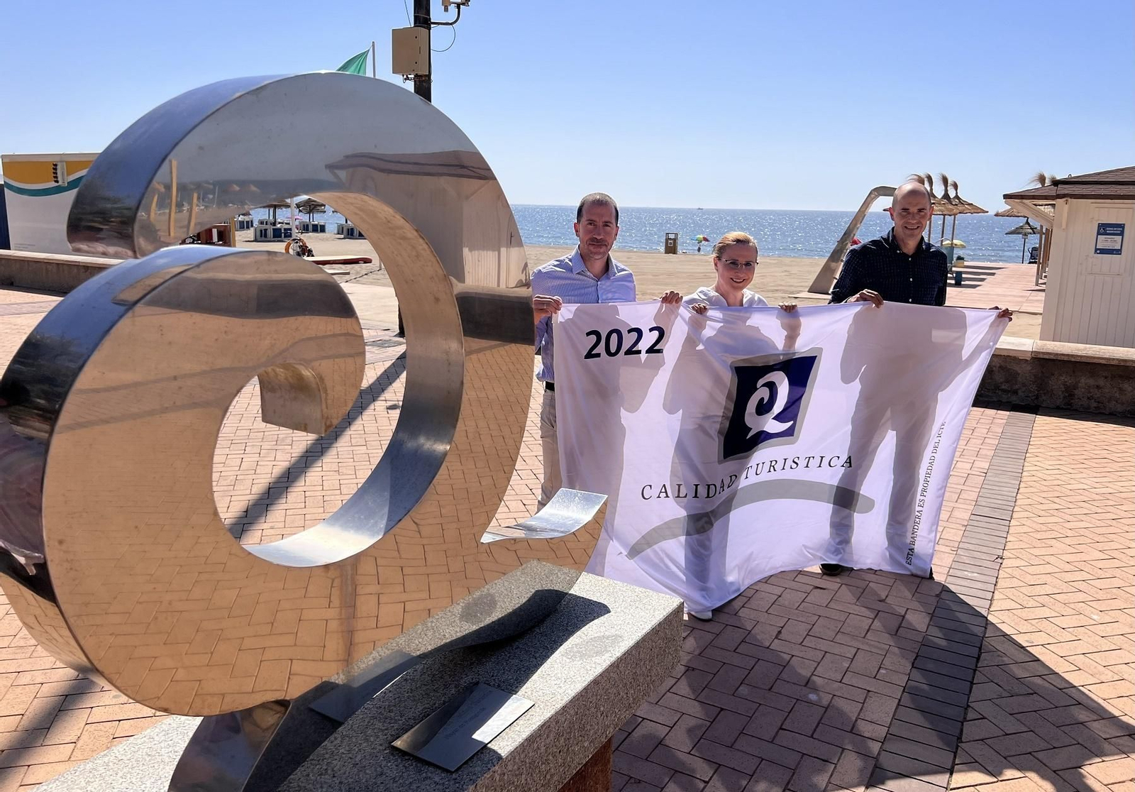 La entrega de las Banderas Q de Calidad en Fuengirola.