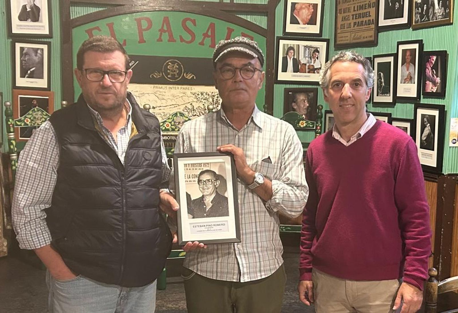 Antonio Ramírez, junto a Juan Pino y Fran Pereira.