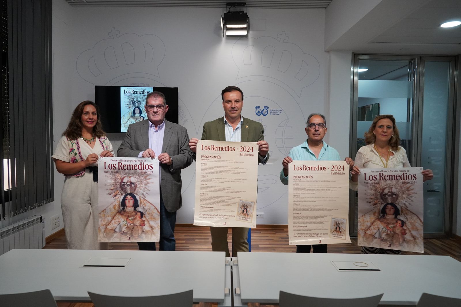 Presentación de las fiestas patronales de Jabugo en la Diputación de Huelva.