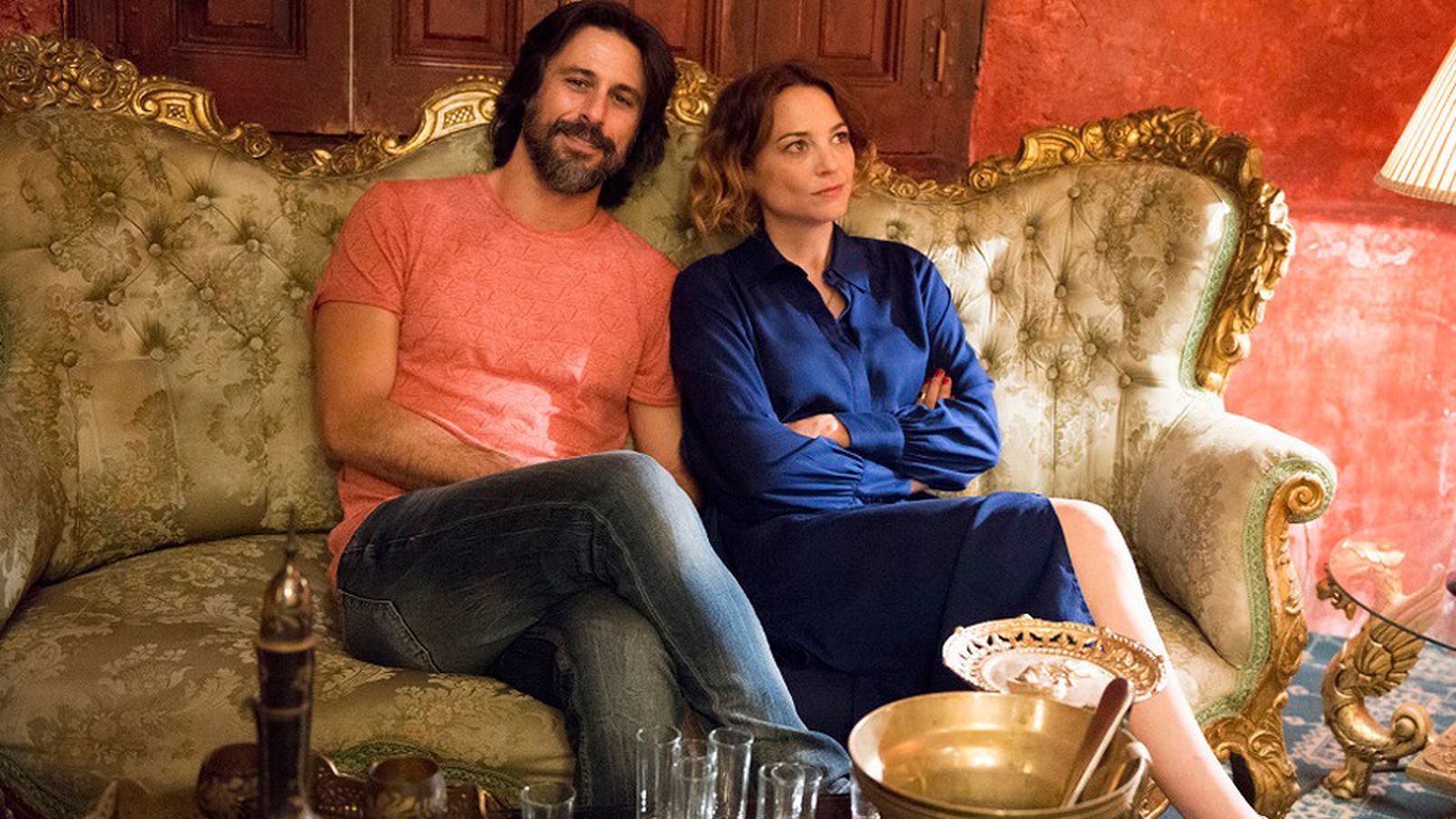 Silva y Watling, en el set de rodaje.