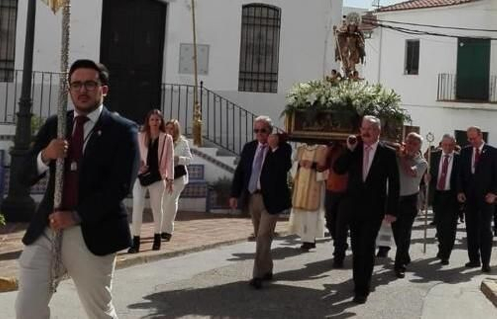 La procesión de San Rafael en Villaharta, en fotografías