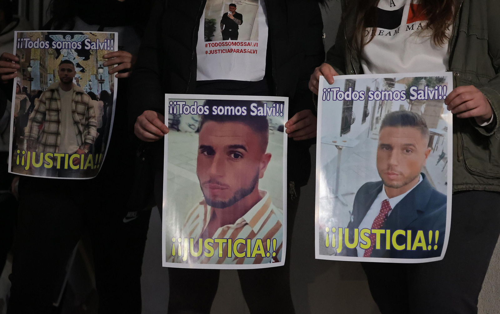 La entrada a los juzgados de San Roque del presunto asesino de Salvi, en imágenes