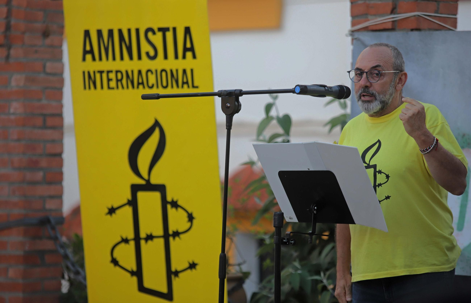 Fotos del acto en solidaridad con Gaza organizado por Amnistia Internacional en Algeciras