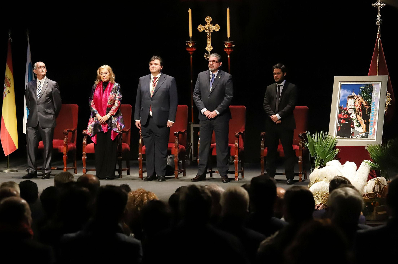 Imágenes del pregón de San Sebastián pronunciado por Manuel Correa