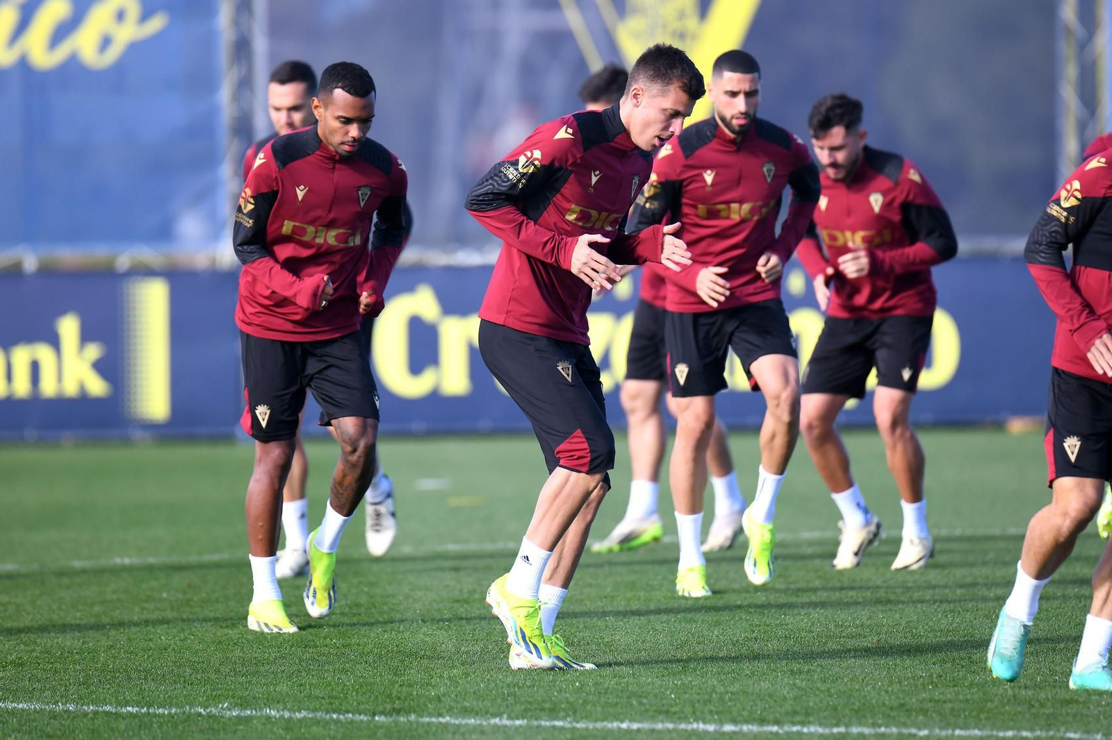 Entreno del equipo el pasado viernes en la ciudad deportiva.