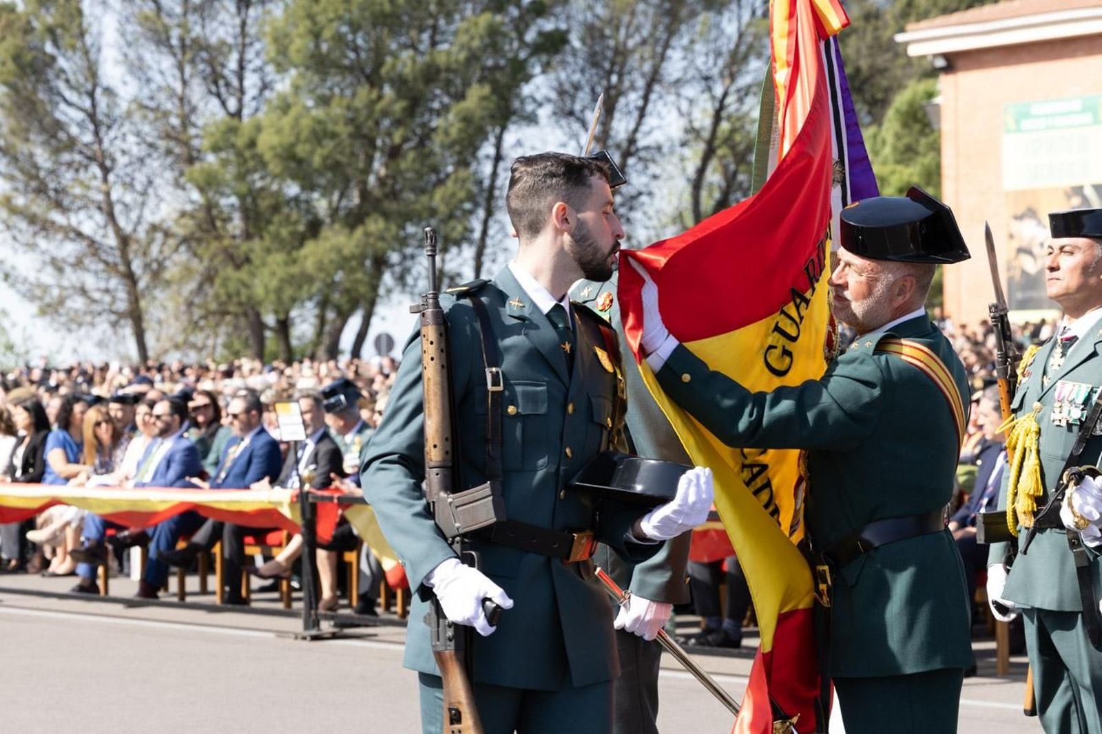 Acto de jura de bandera de la 130ª promoción de guardias civiles de la Academia de Baeza