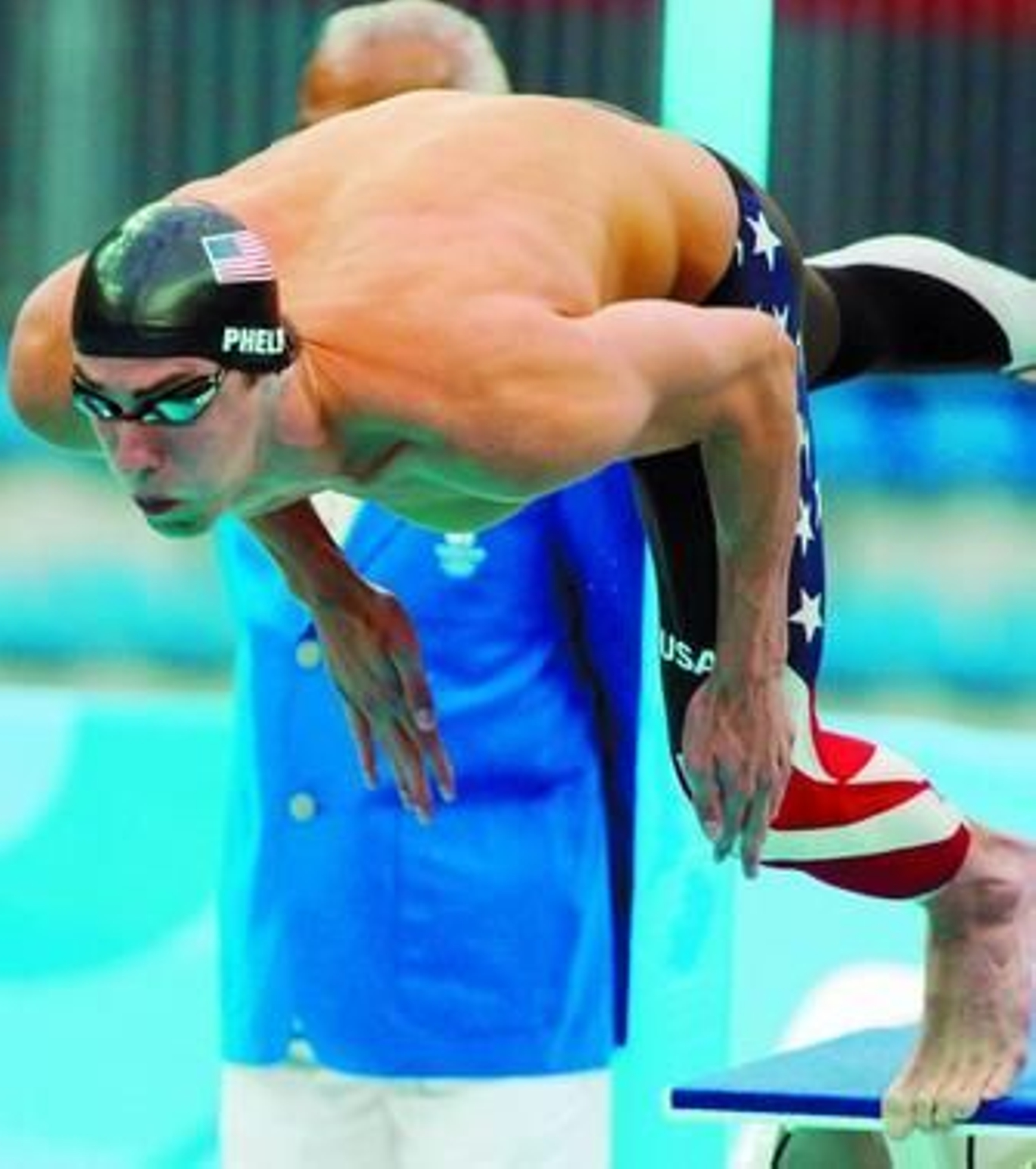 Michael Phelps, en la salida de la final de los 200 mariposa.