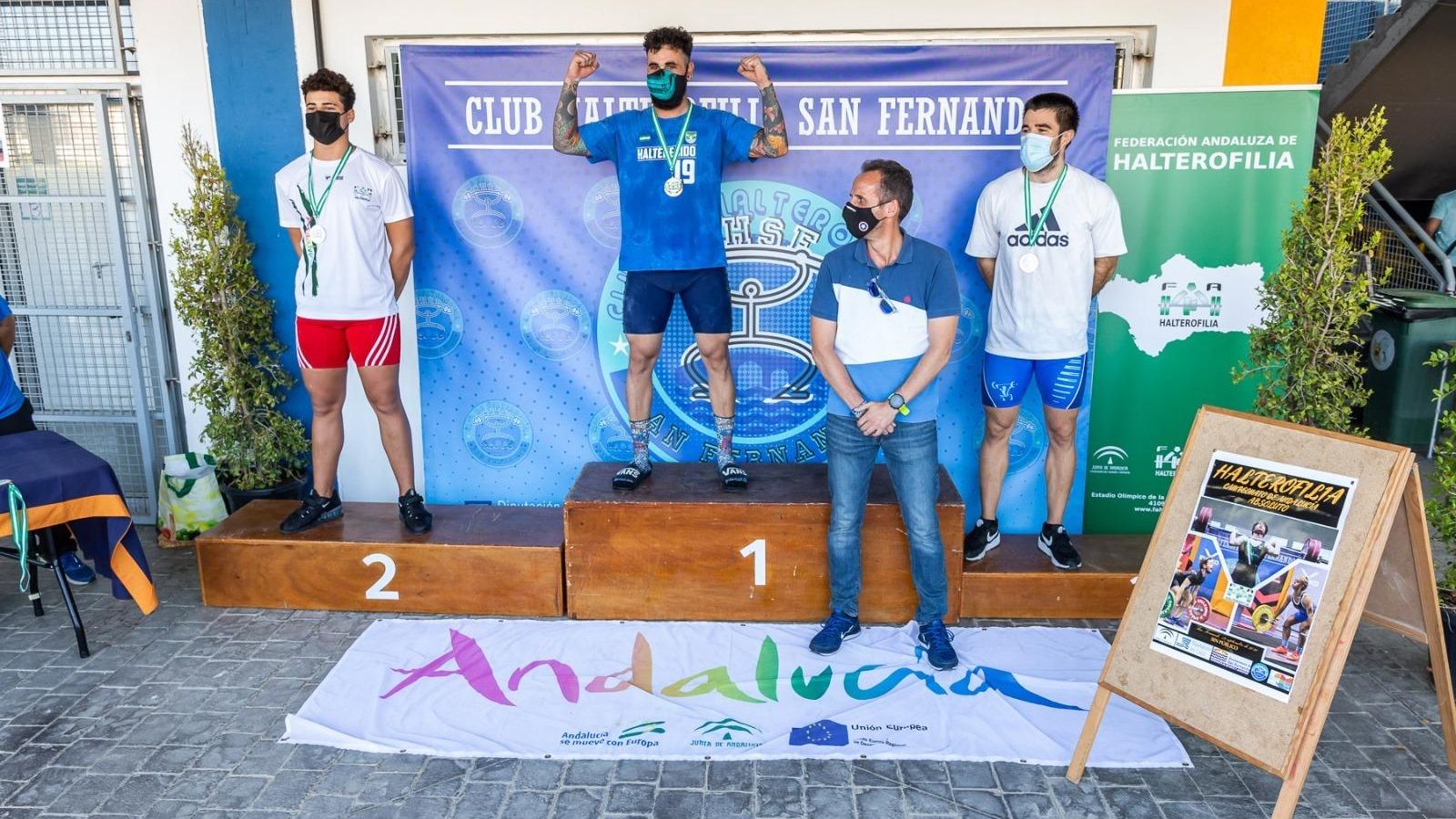 Entrega de trofeos en el Campeonato Absoluto de Andalucía.