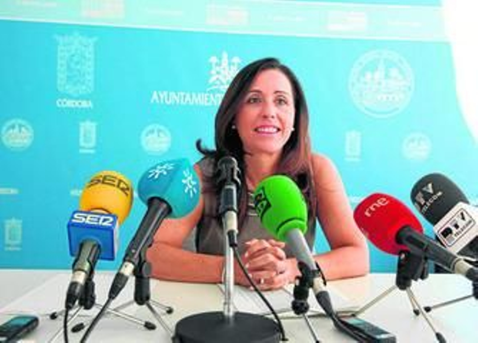 La edil de Seguridad, Carmen Sousa, ayer rueda de prensa.