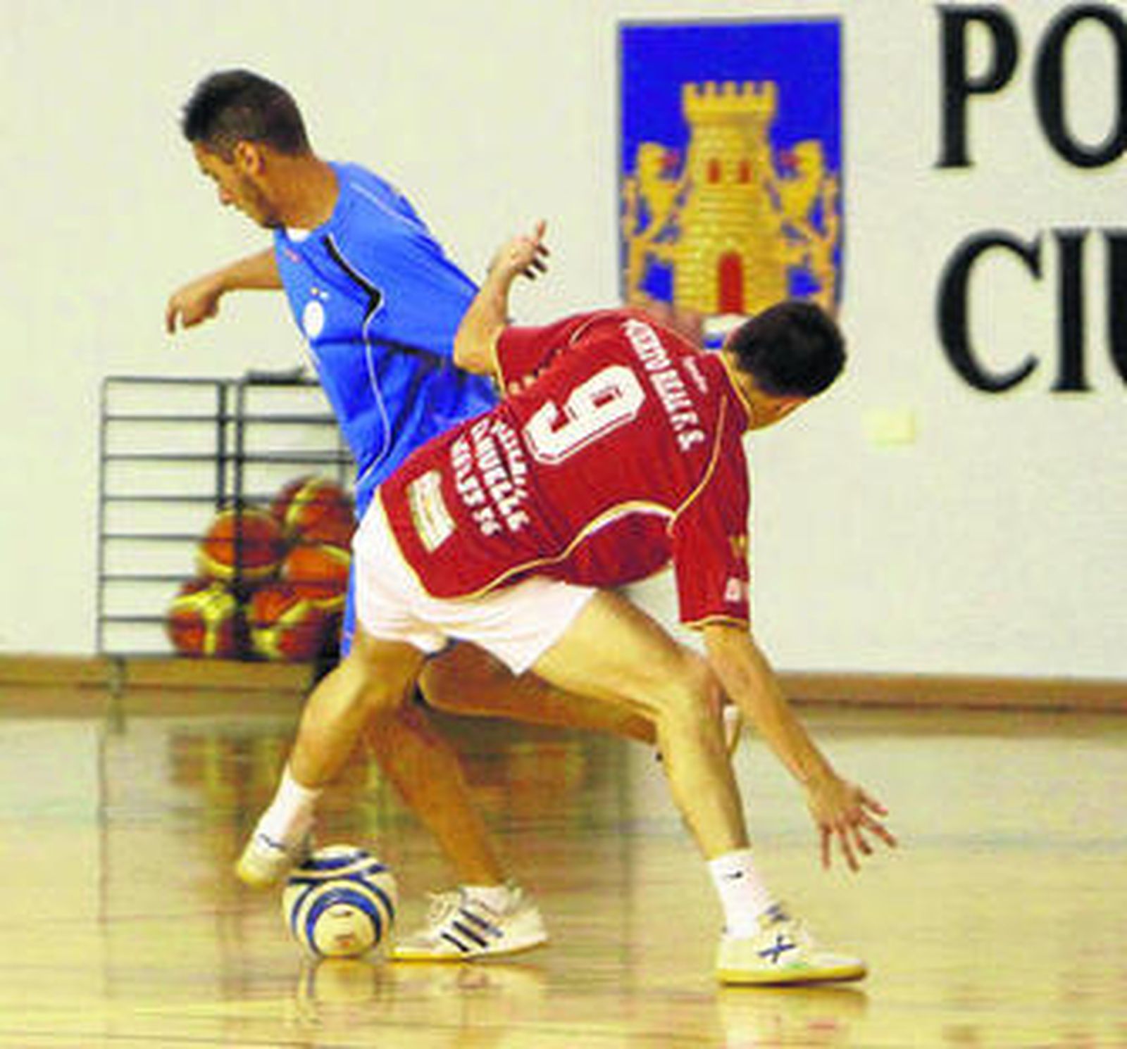 Blas, durante uno de los partidos disputados en casa.
