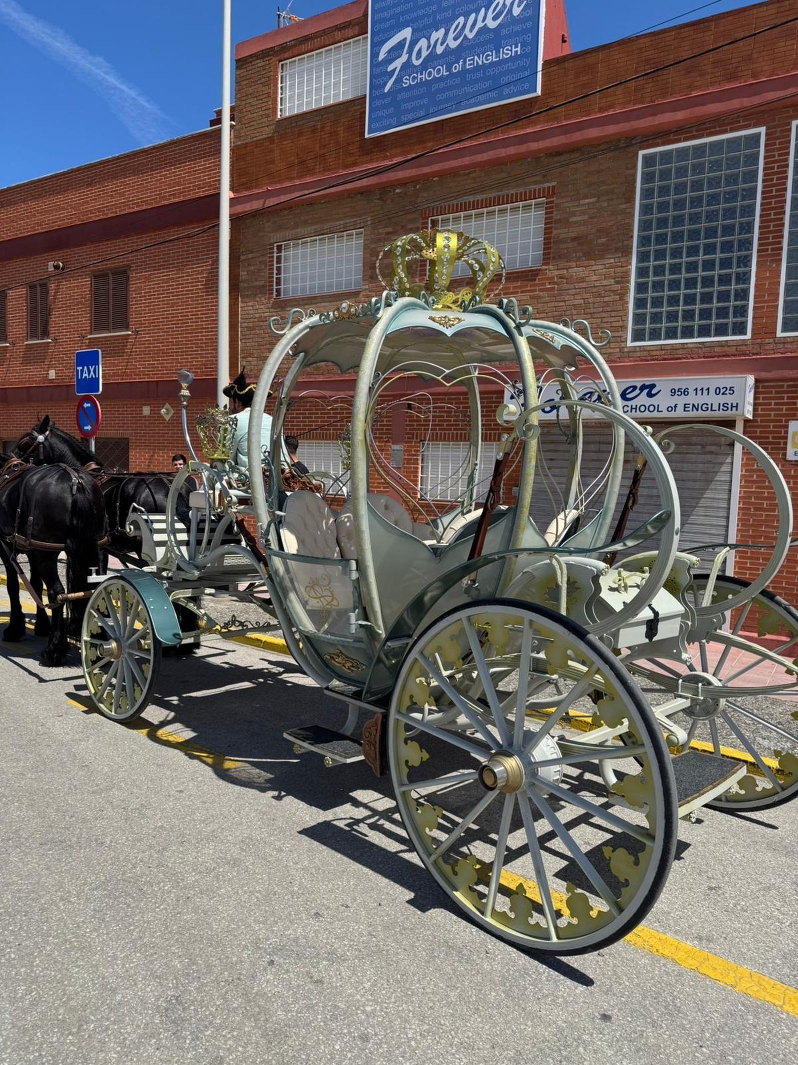 La carroza de cuento en El Rinconcillo.