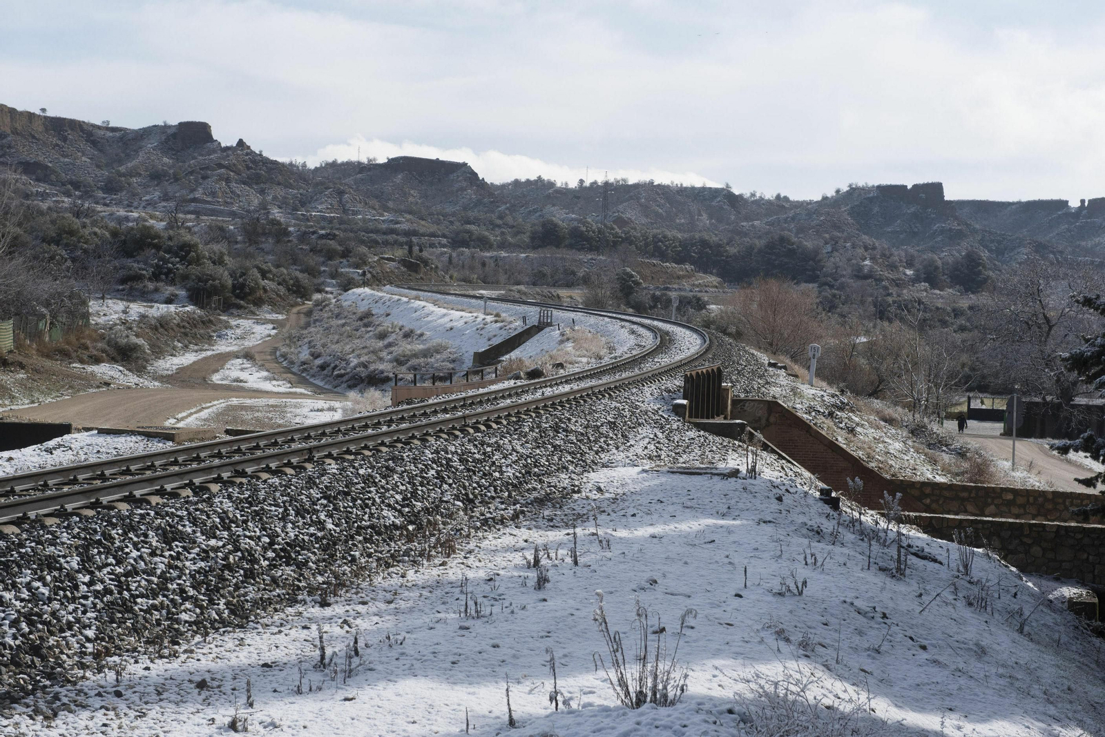La línea de tren que pasa por Guadix