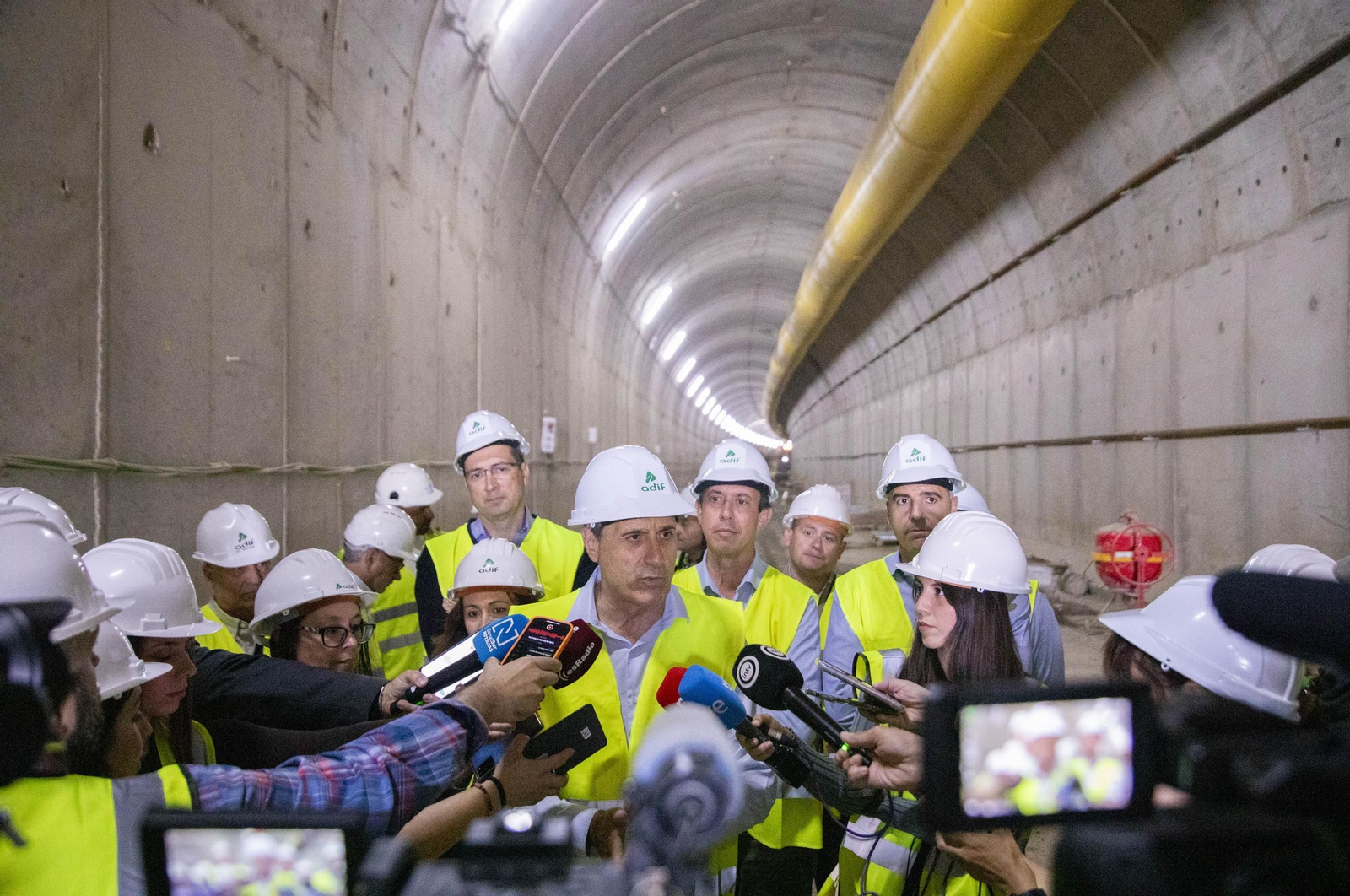 Así avanzan las obras del túnel de Viator del Ave