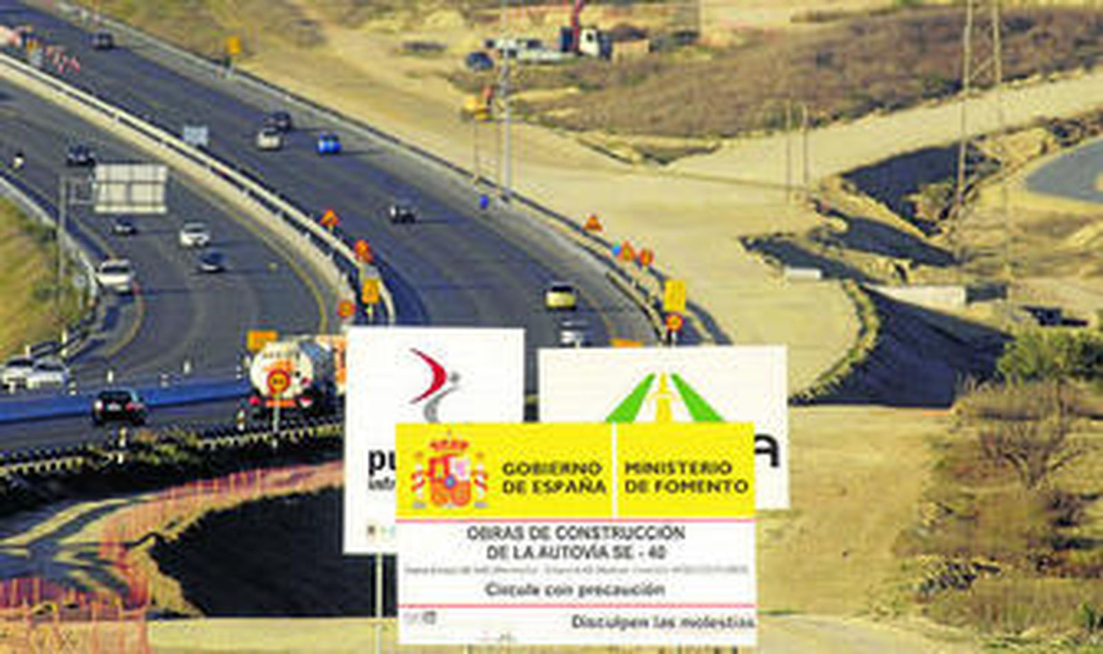 Las obras licitadas por Fomento pretenden cerrar el arco Este de la SE-40, en Sevilla.