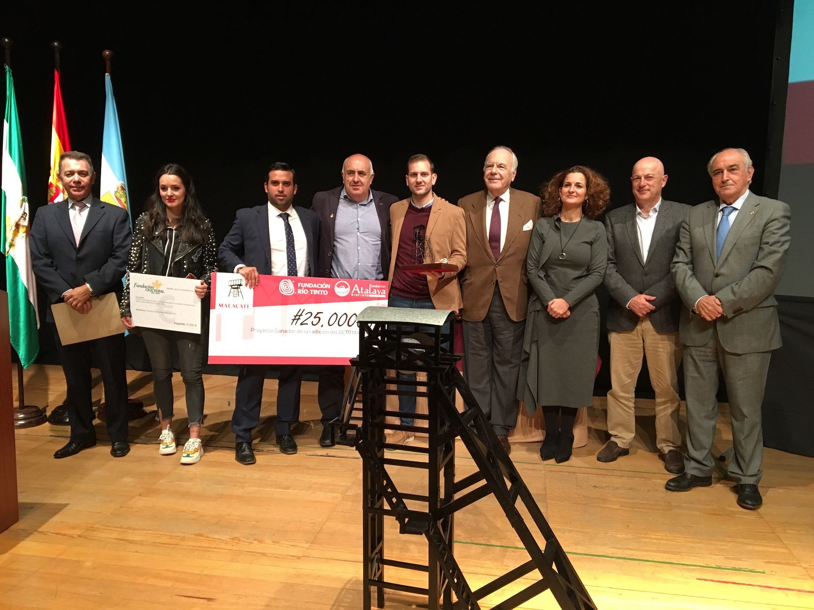 Los premiados de la primera edición del Reto Malacate.