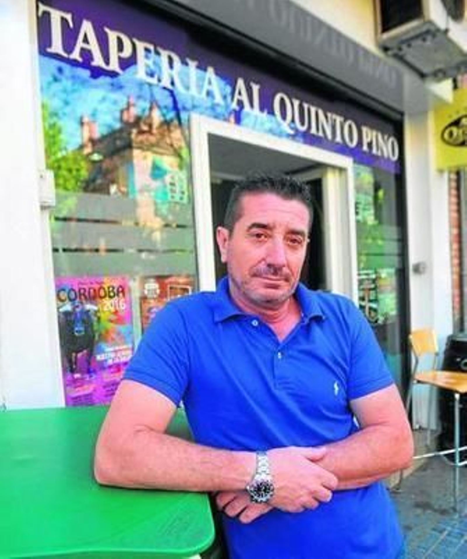 Pedro Gutiérrez en su local en la avenida de El Cairo.