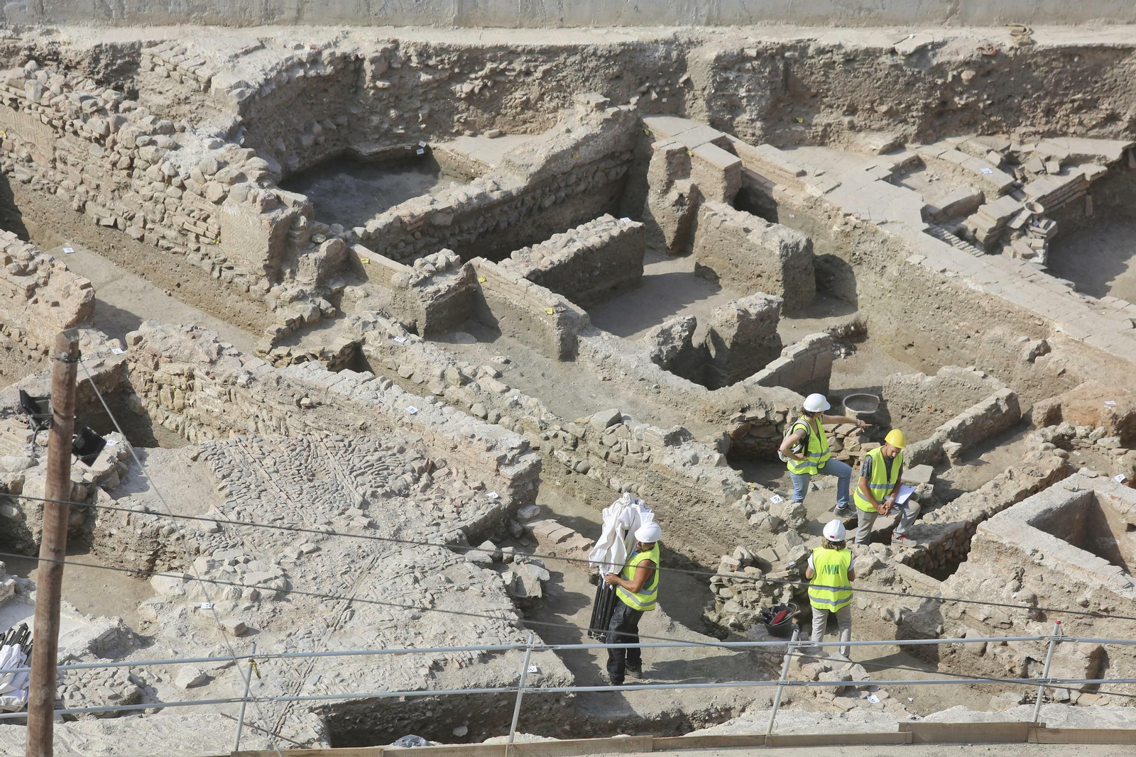 Las fotos de los restos arqueológicos en la obra del Metro de Málaga