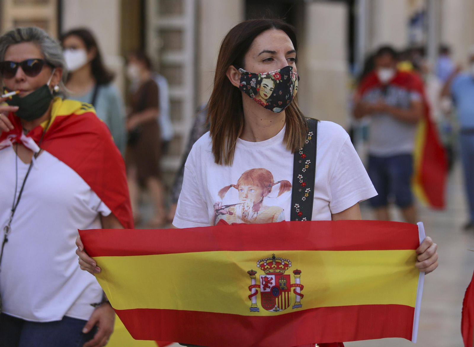 Las fotos de la cacerolada en Málaga contra el Gobierno por el coronavirus