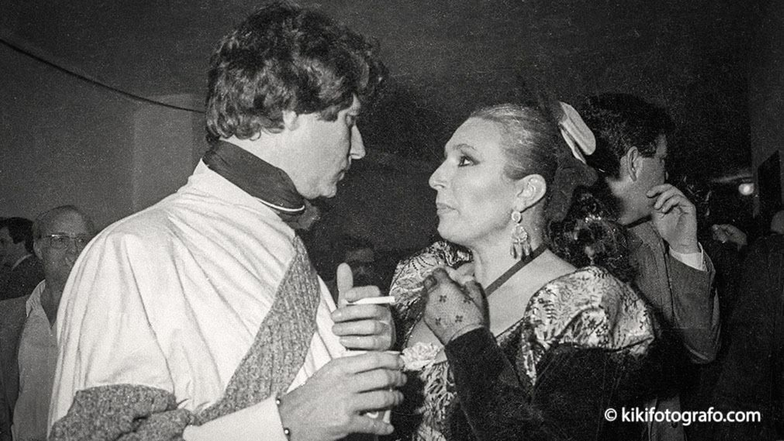 Quintero con Rocío Jurado, en el pregón de la cantante chipionera en 1985 Quintero con Rocío Jurado, en el pregón de la cantante chipionera en 1985