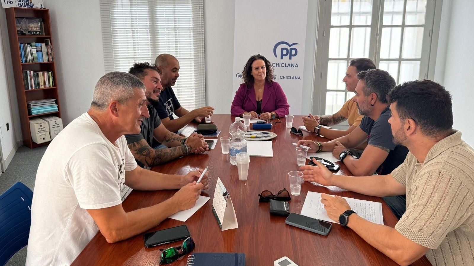 Un momento del encuentro, celebrado en la sede del PP.