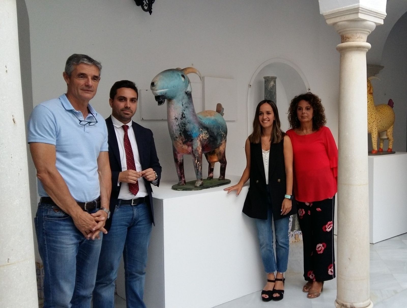 Inauguración de la exposición en el Palacio del Mayorazgo