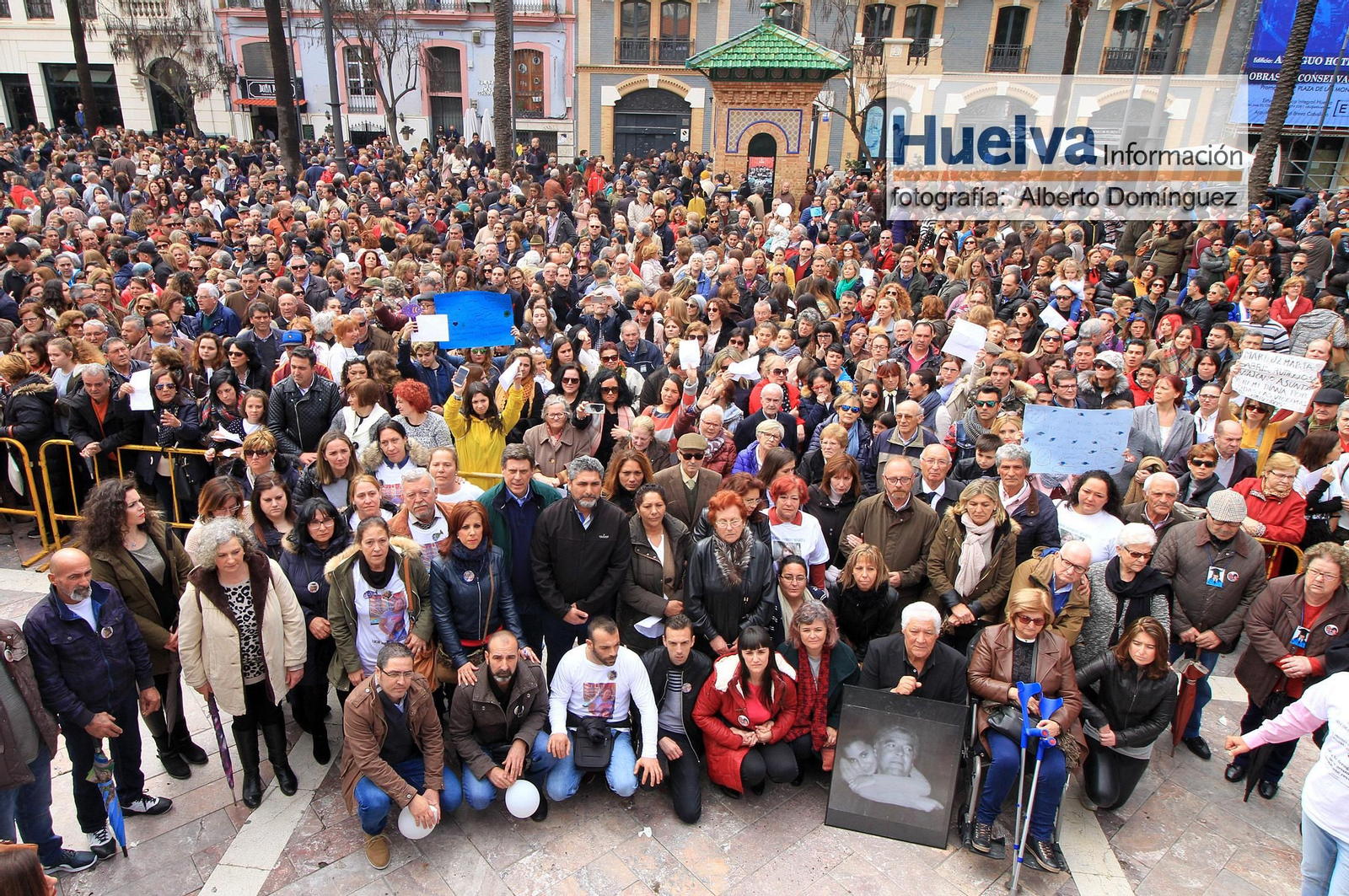 Imágenes de la manifestación contra la derogación de la prisión permanente revisable celebrada en Huelva