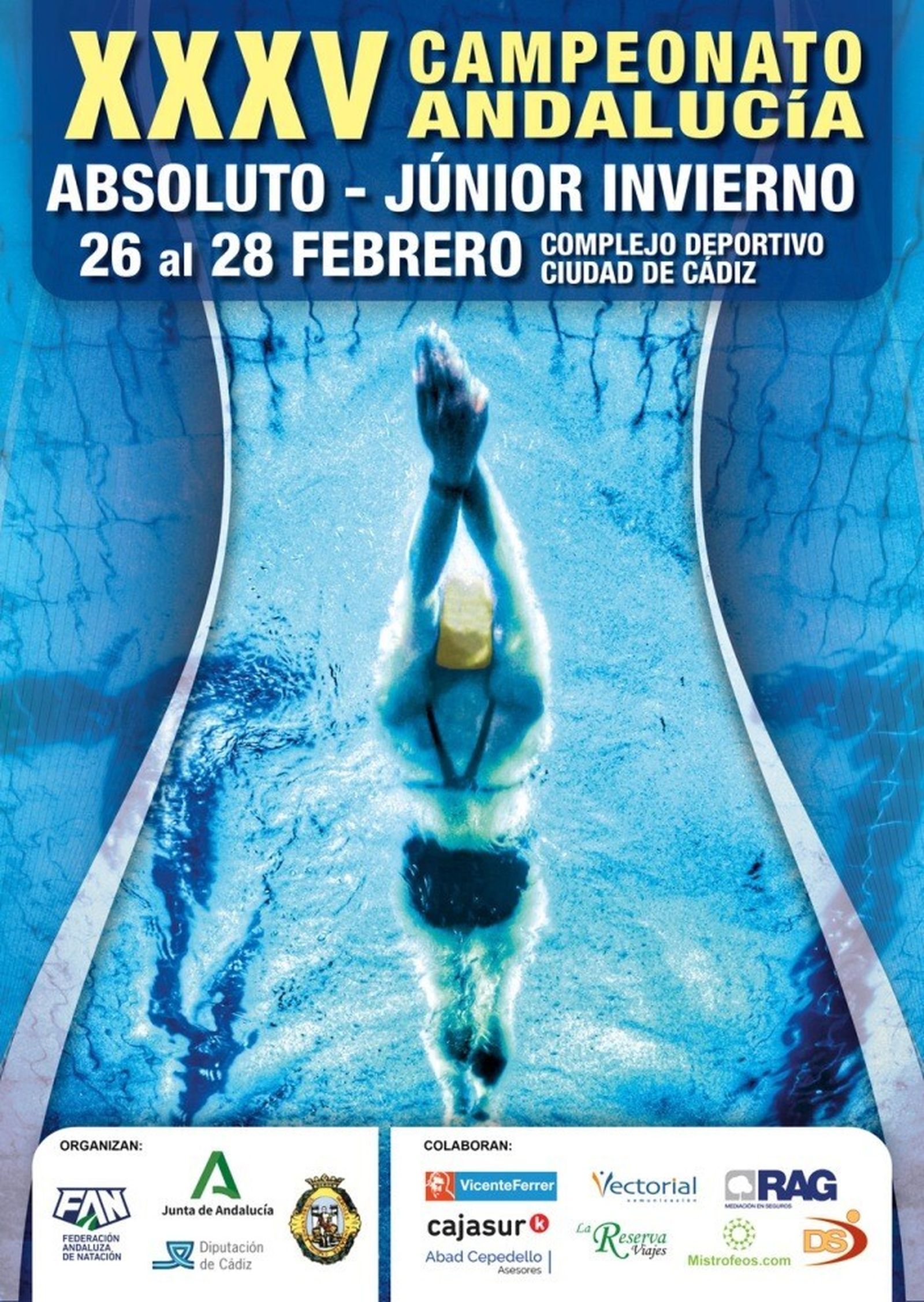 El cartel anunciador del Campeonato de Andalucía que arranca hoy.