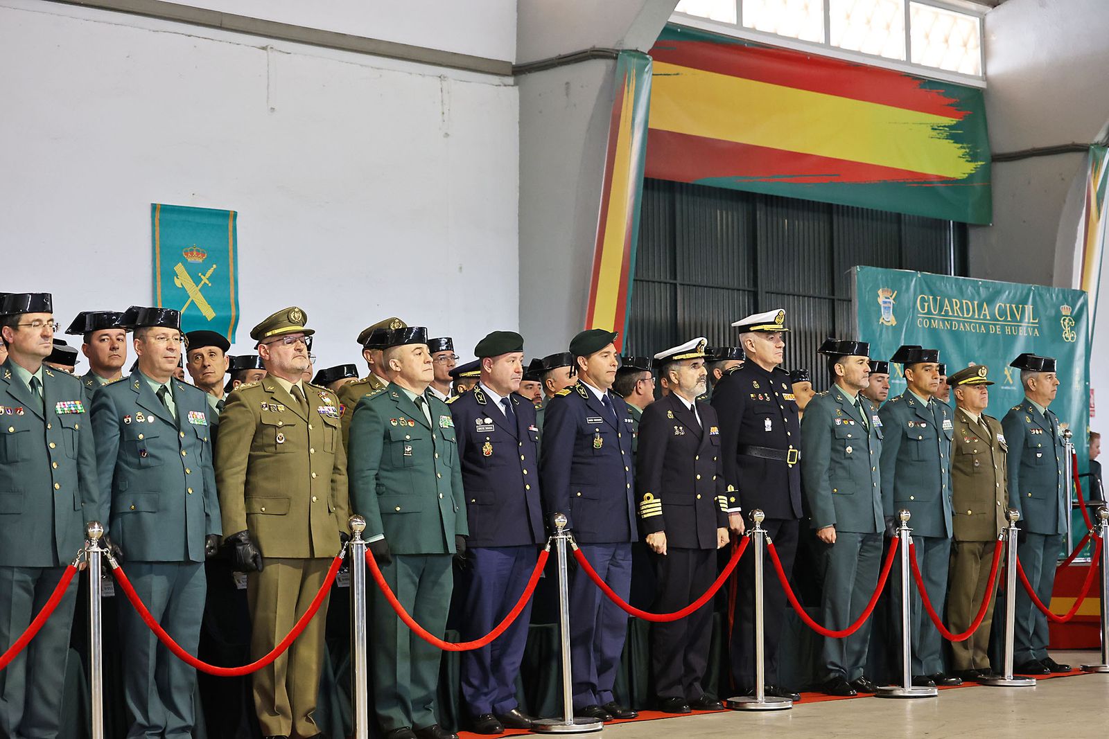 Imágenes de la jura del cargo de Julio Serrano Checa como Jefe de la Comandancia de la Guardia Civil de Huelva