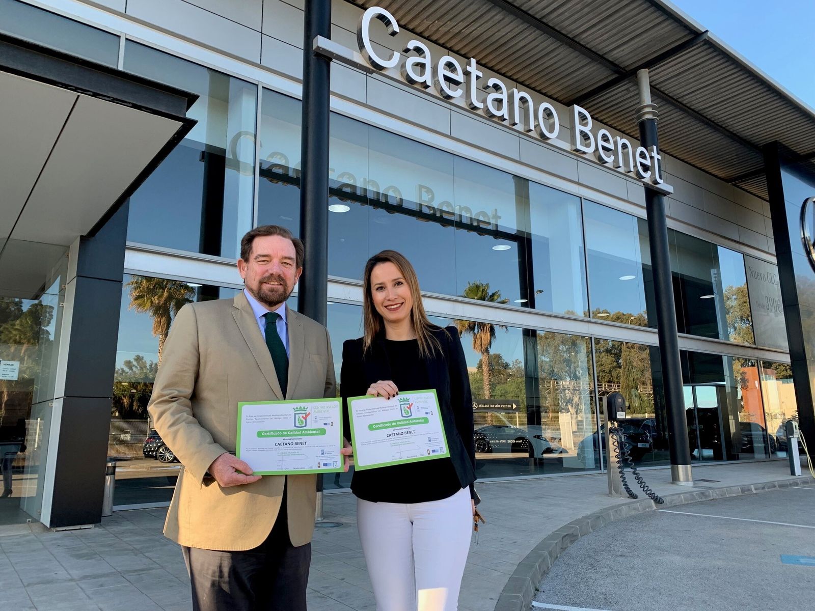 Caetano Retail obtiene los certificados en Calidad Ambiental del ayuntamiento de Málaga
