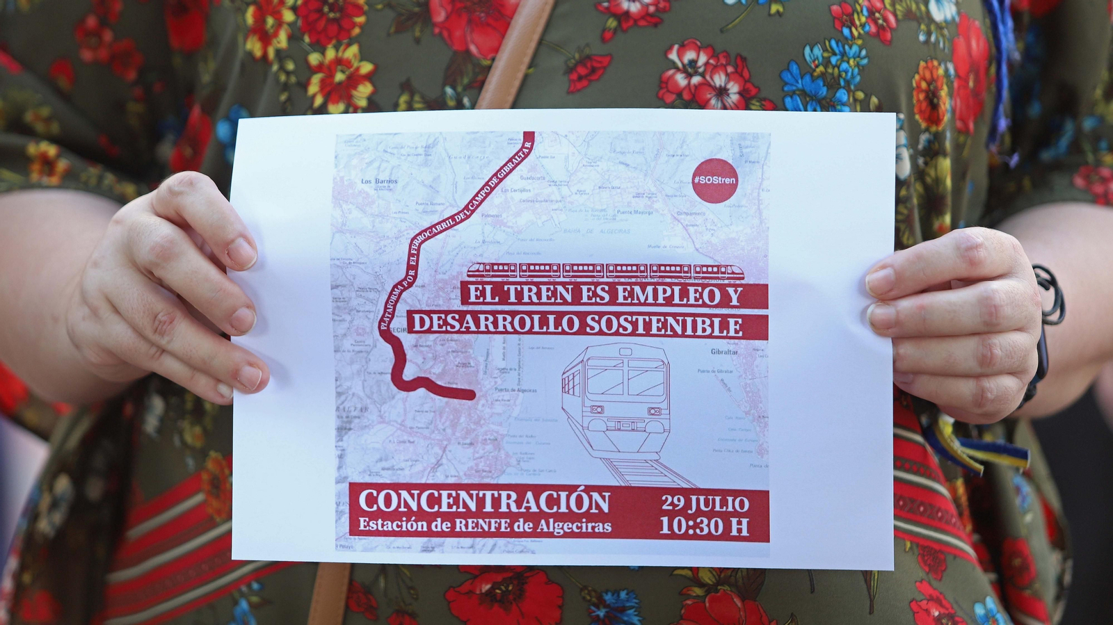 Concentración por el tren en Algeciras