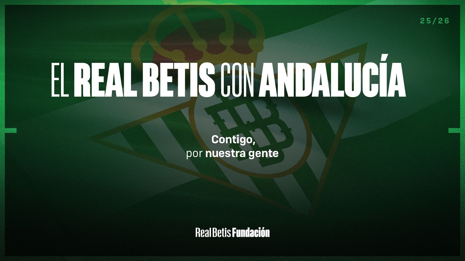 Imagen de la campaña de solidaridad del Betis.