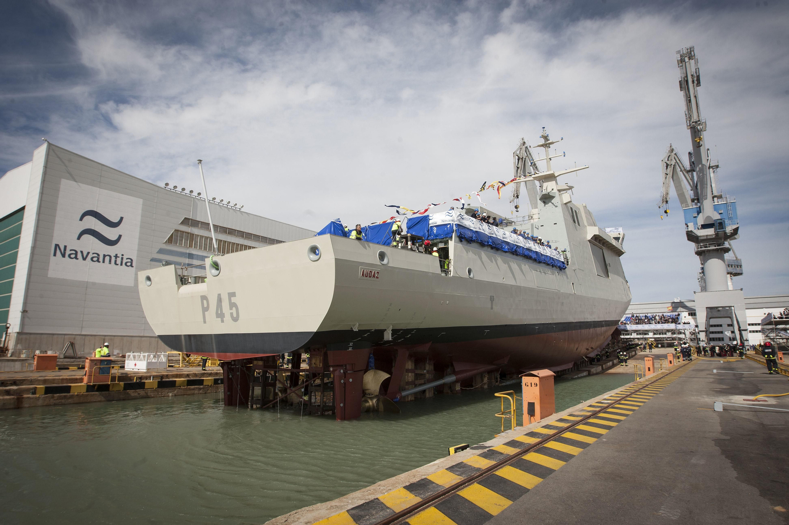 Botadura del BAM 'Audaz'