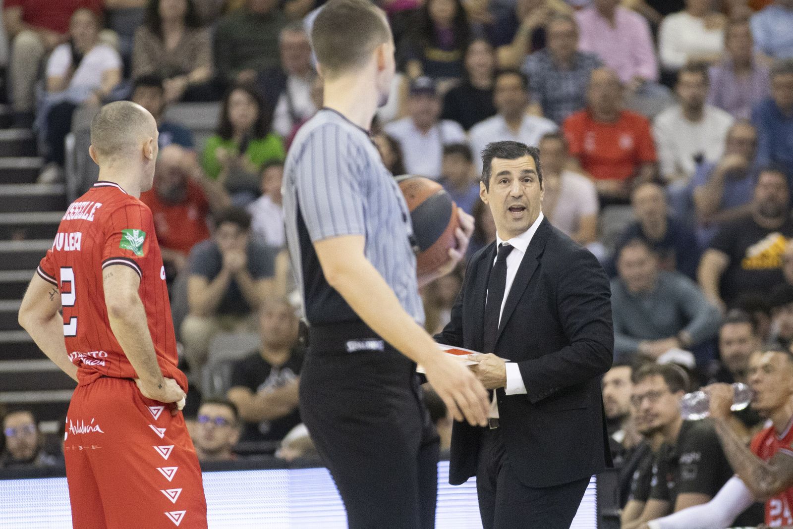 Pablo Pin en un partido en el Palacio de Deportes.