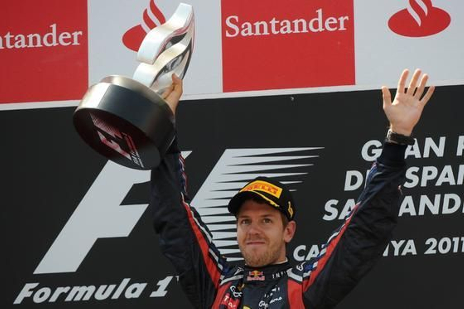 Vettel vuelve a ganar en Montmeló. Alonso acaba quinto.

Foto: AFP