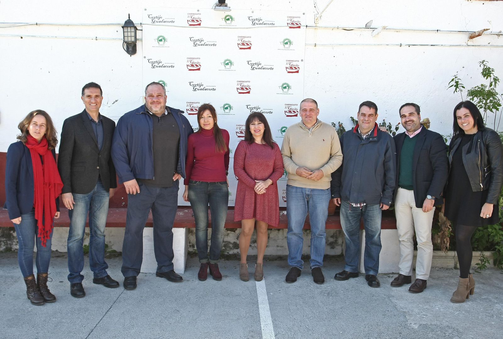Yolanda Olivares, Javier Chaparro, Juan Carlos Heredia, Reyes Gil, Paqui Martín, Jorge Romero, Rubén Almagro, José Manuel Laza y Elena Andrades.