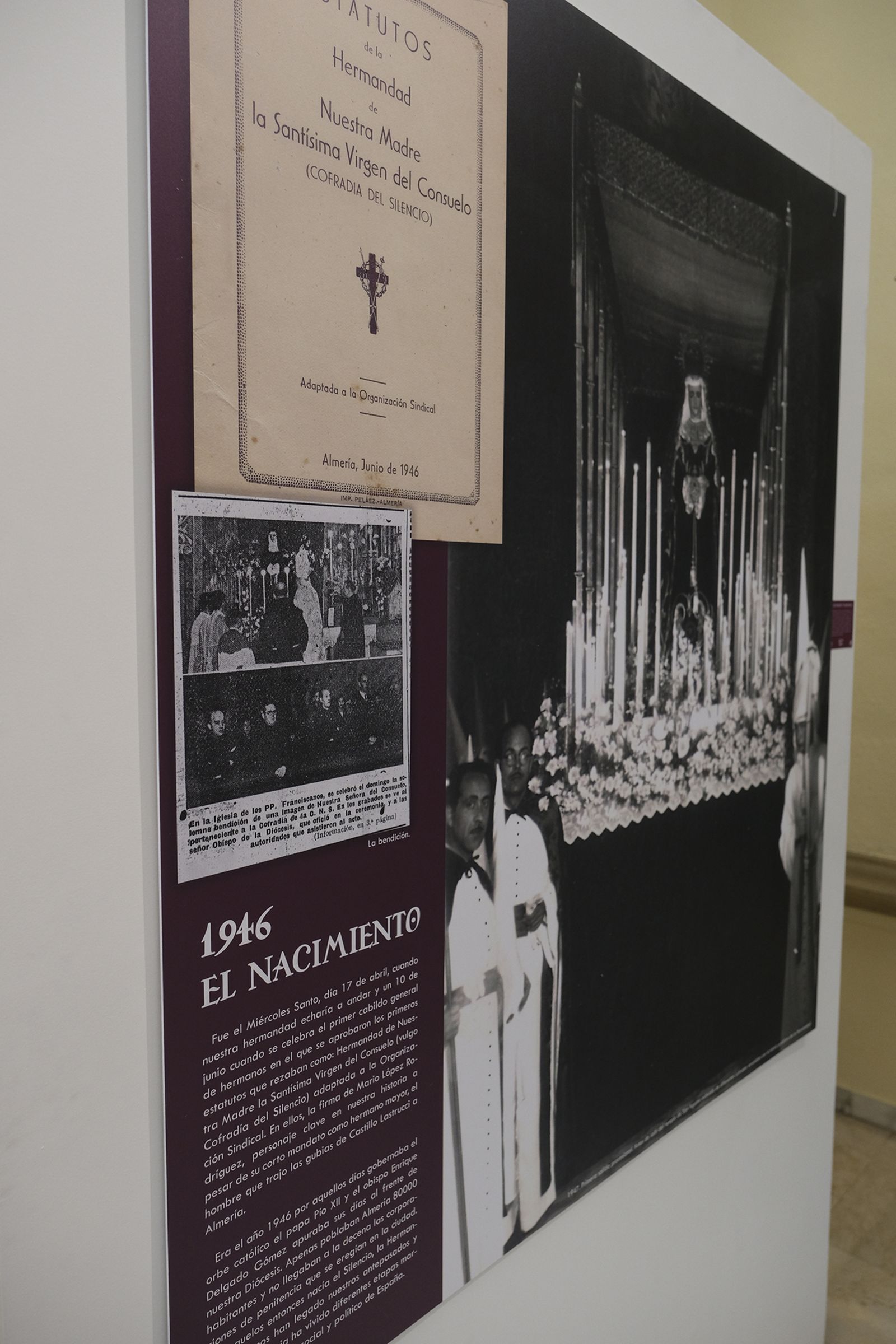 Imágenes exposición Cofradía del Silencio. Diputación de Almería