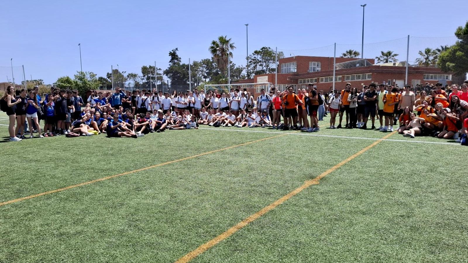 Los participantes, en el Complejo Deportivo Puerto Elcano