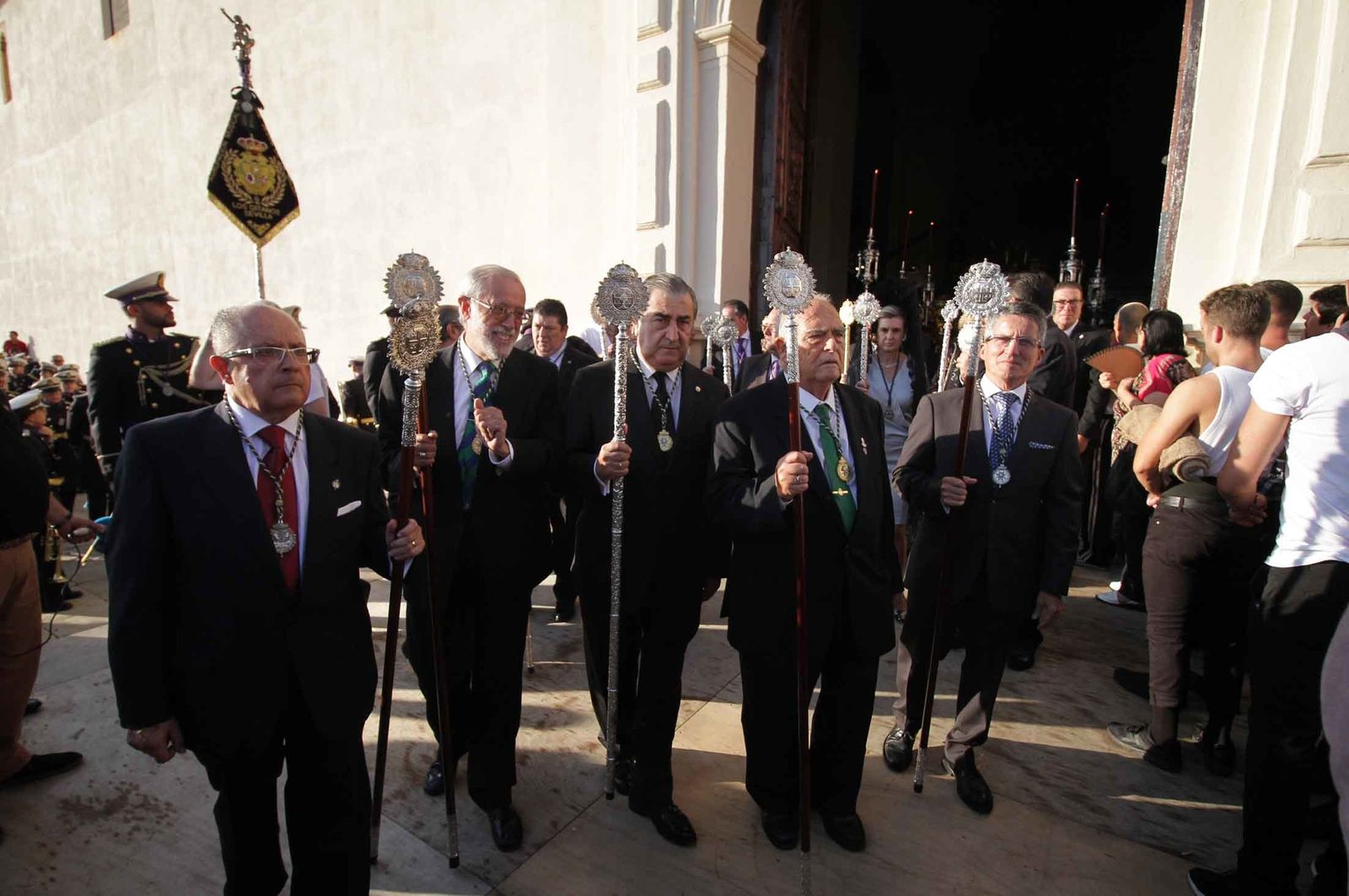 Imágenes del Señor de Pasión en la procesión del centenario de la hermandad