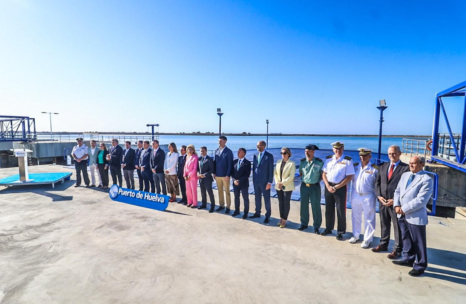 Imágenes de la inauguración de la doble rampa Ro-ro del Muelle Sur del Puerto de Huelva