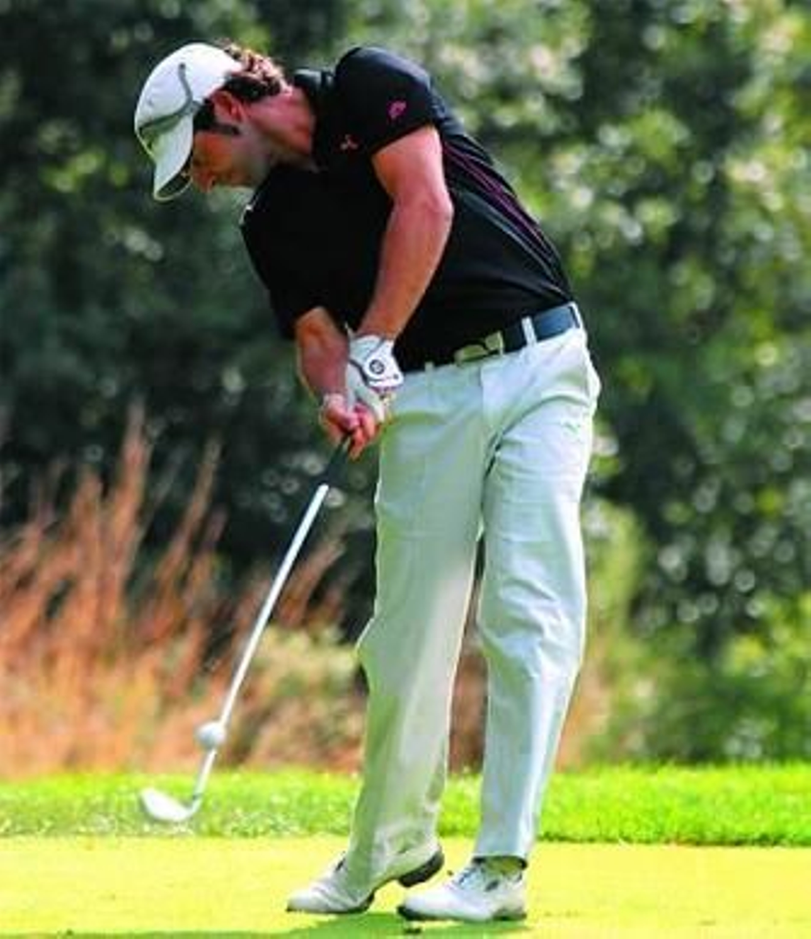 Daniel Quirós, durante la jornada de ayer en El Prat.