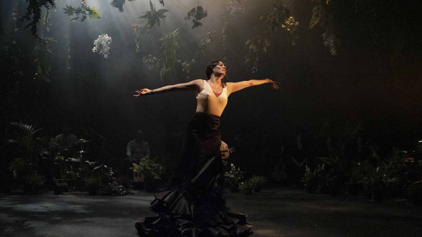 La bailaora gaditana La Piñona, residente estos días en el Centro Cultural de la Villa.