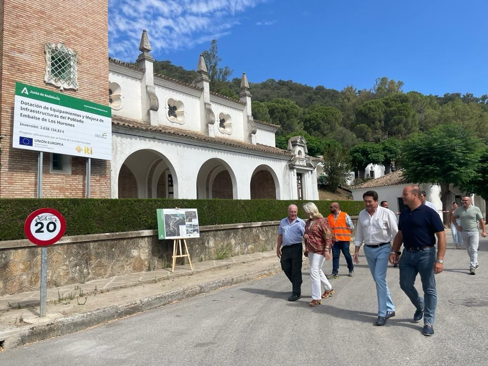 Imagen de cómo avanzan las obras en el poblado de Los Hurones.