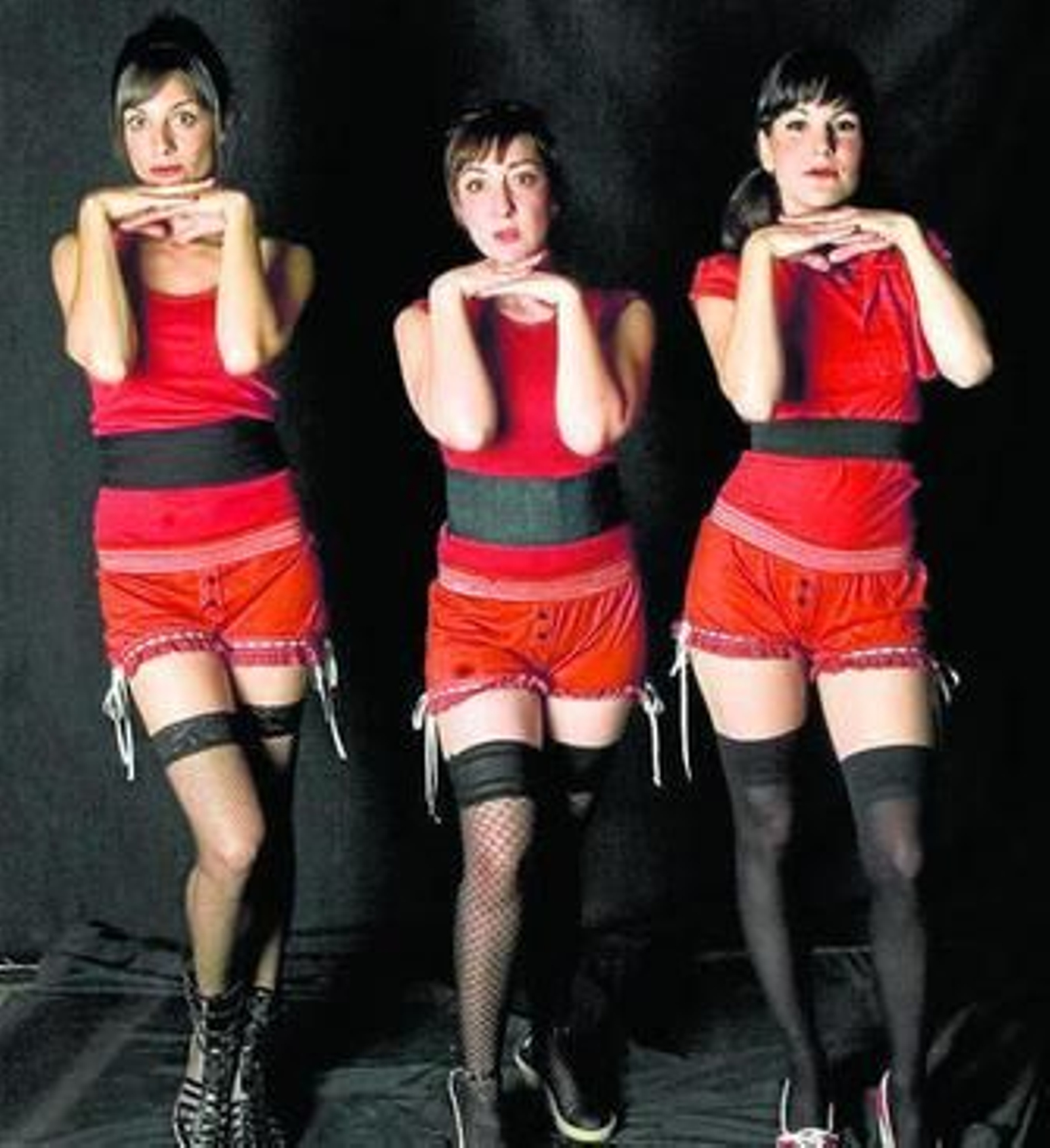 Las actrices, en un momento de la representación.